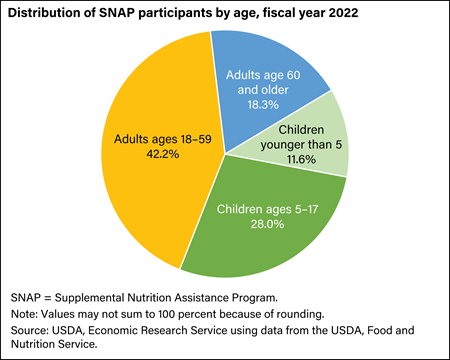 Children accounted for about 40 percent of SNAP participants in fiscal year 2022