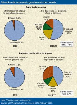 Ethanol's role increases in gasoline and corn markets