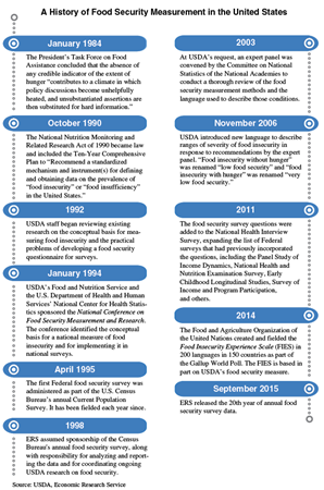 A History of Food Security Measurement in the United States